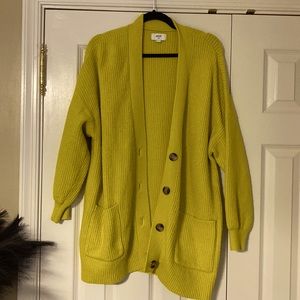 Aerie citron cardigan